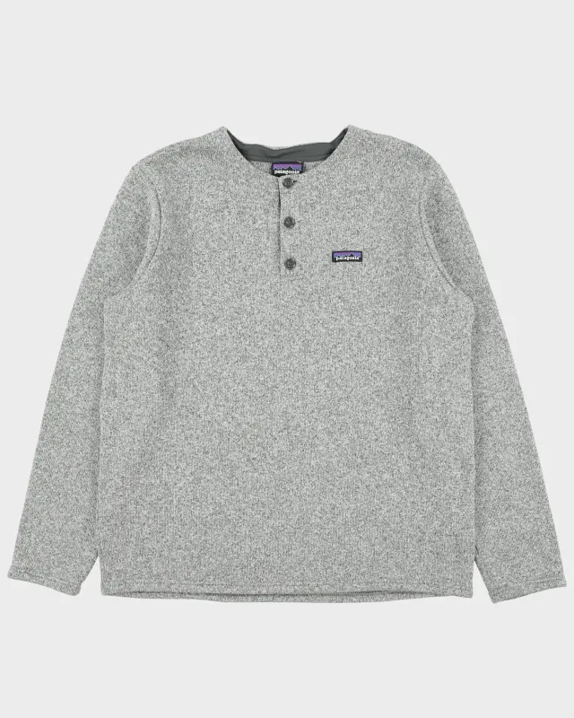 Vintage Patagonia Grey Marl Better Sweater Henley Pullover Fleece - XL made by Patagonia