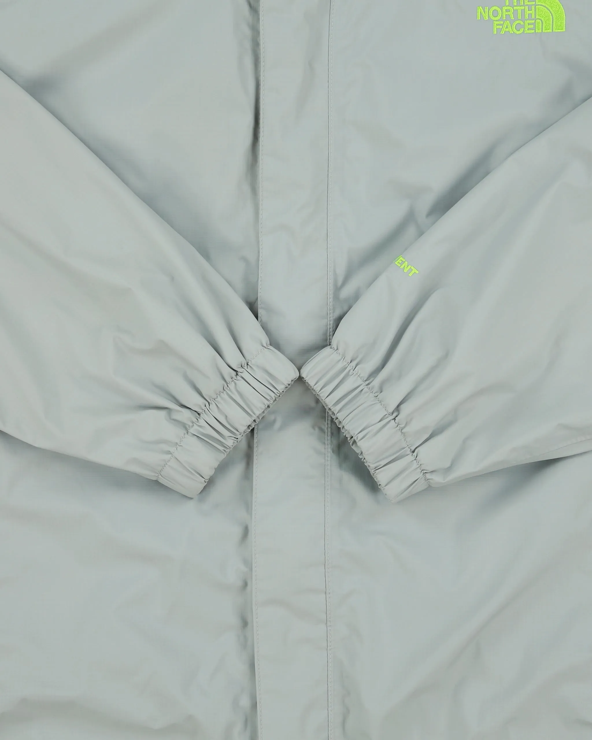 Vintage The North Face Pale Grey / Volt Green Waterproof Hyvent Jacket - L sold by Rokit product image thumbnail 4