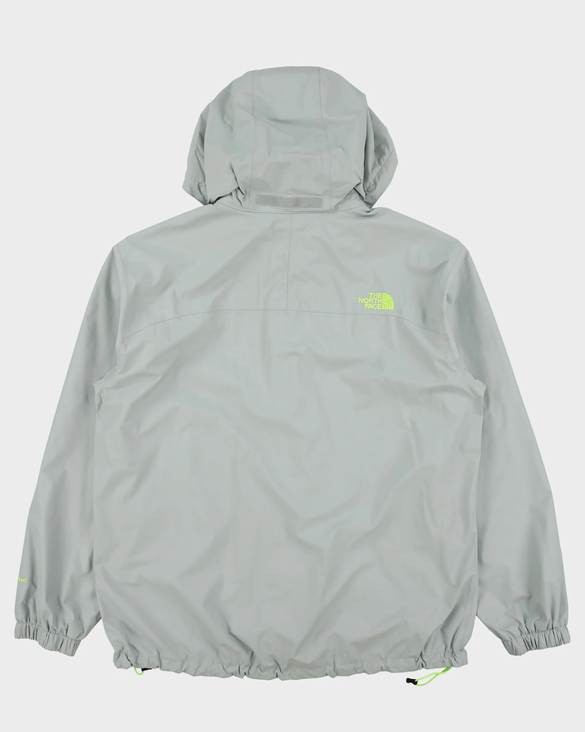 Vintage The North Face Pale Grey / Volt Green Waterproof Hyvent Jacket - L sold by Rokit product image thumbnail 2