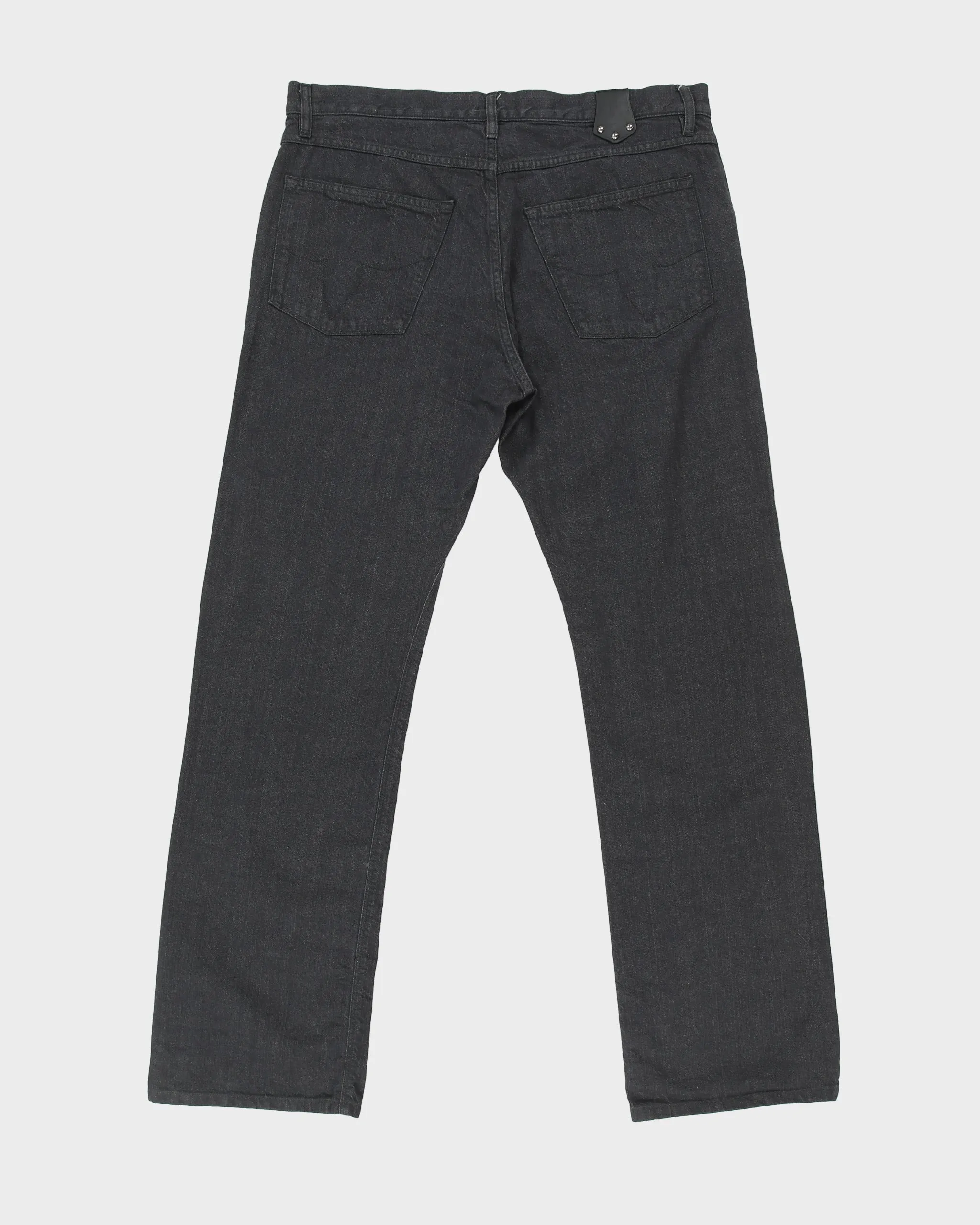 Vintage F/W 2009 Louis Vuitton By Marc Jacobs Damier Mid Rise Embroidered Quatrefoil Pocket Relaxed Fit Straight Leg Denim Jeans - W36 L32 sold by Rokit product image thumbnail 2