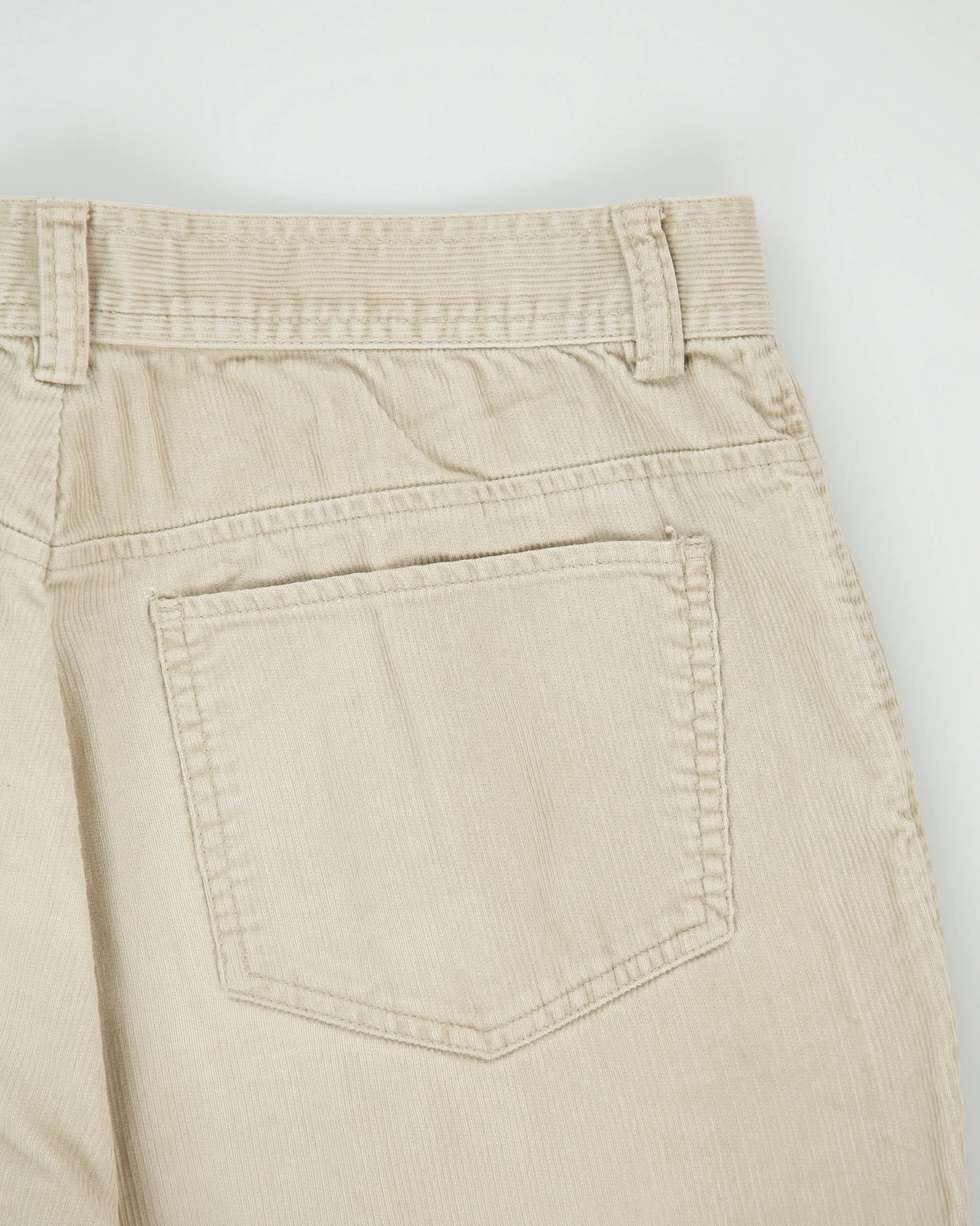 Vintage Y2K 00s Calvin Klein Khaki Corduroy Relaxed Fit Wide Leg Trousers - W30 L31 sold by Rokit product image thumbnail 4
