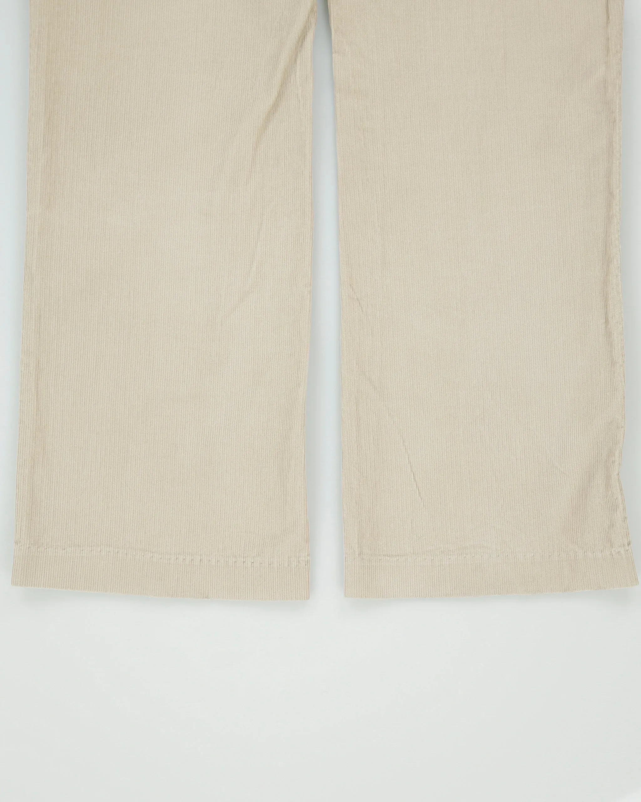 Vintage Y2K 00s Calvin Klein Khaki Corduroy Relaxed Fit Wide Leg Trousers - W30 L31 sold by Rokit product image thumbnail 5