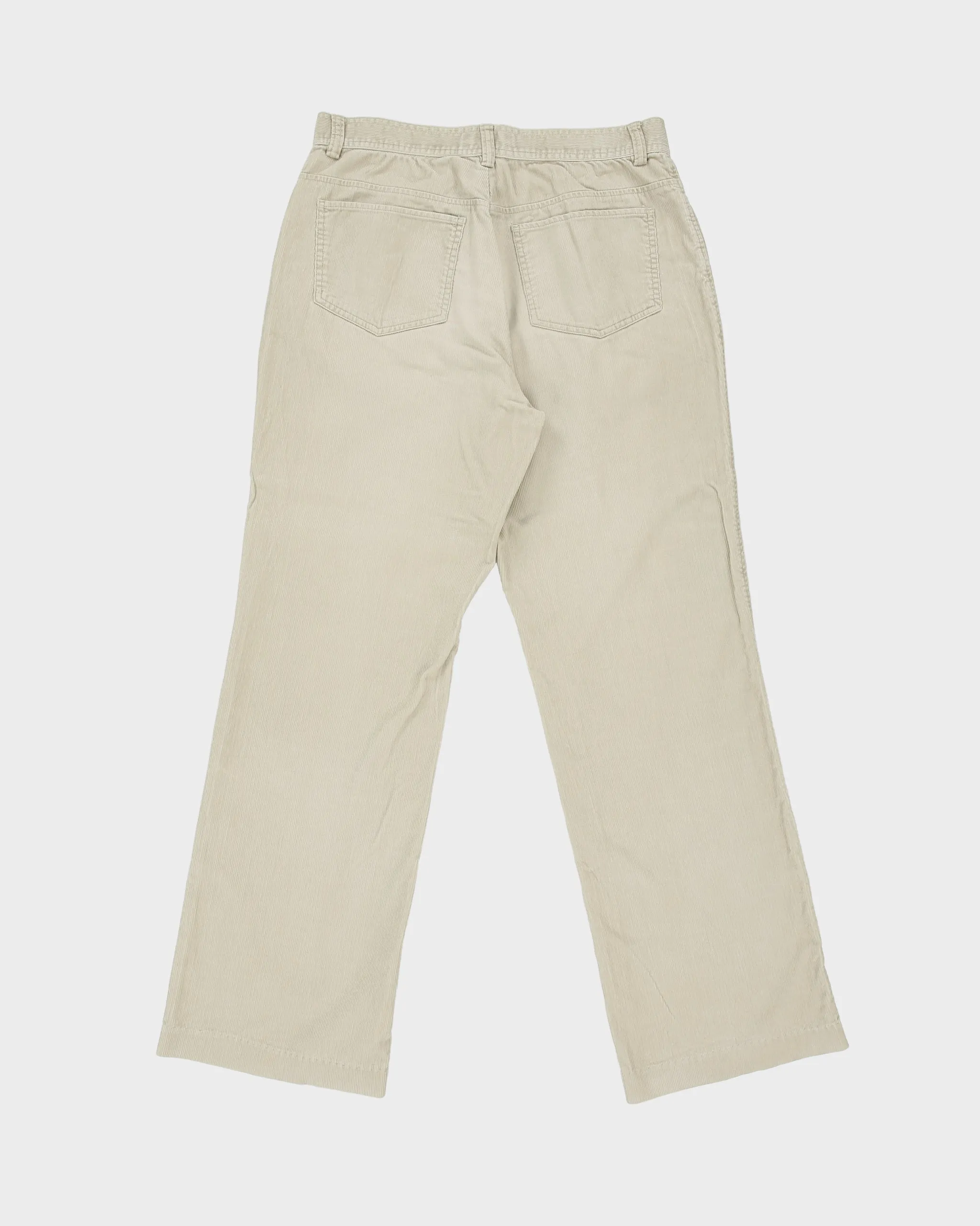 Vintage Y2K 00s Calvin Klein Khaki Corduroy Relaxed Fit Wide Leg Trousers - W30 L31 sold by Rokit product image thumbnail 2
