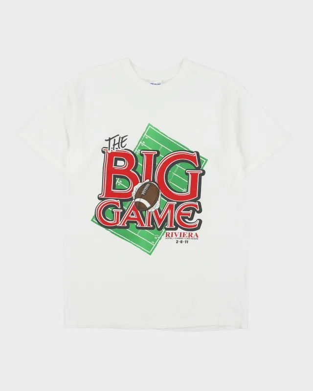 Vintage The Big Game Riveria Las Vegas Heavyweight Gildan Crewneck T-Shirt - M made by Rokit