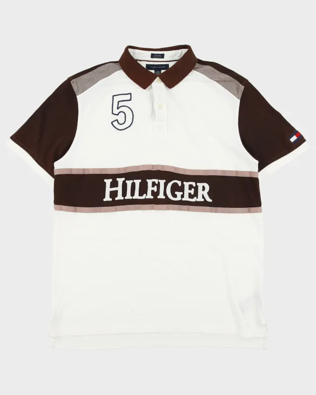 Vintage Tommy Hilfiger Embroidered Preppy Custom Fit Short Sleeve Polo Shirt - XXL made by Tommy Hilfiger
