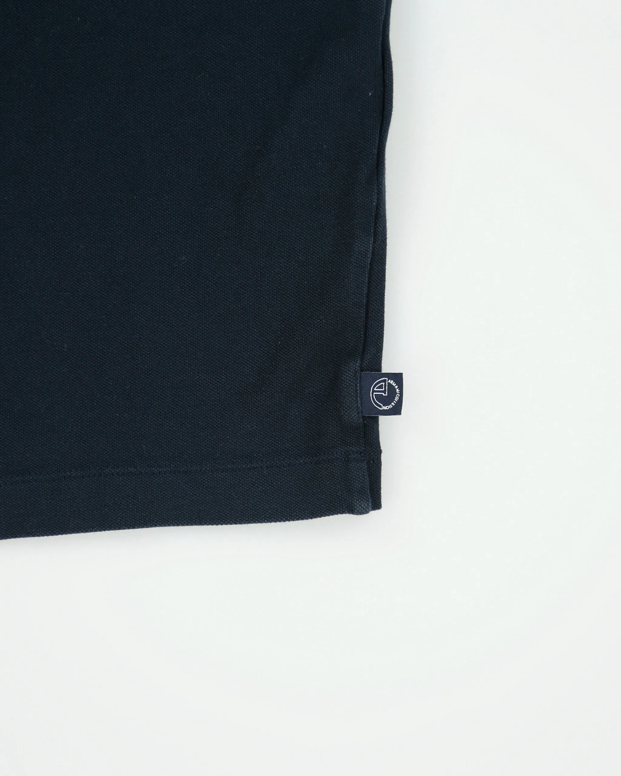 Vintage Armani Collezioni Heavyweight Ribbed V-Neck Ringer T-Shirt - L sold by Rokit product image thumbnail 4
