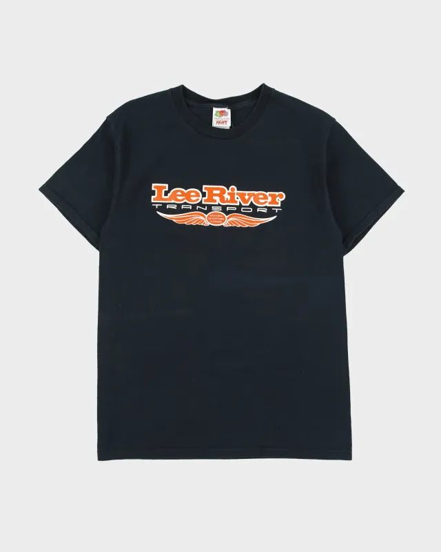 Vintage 2001 Y2K Lee River Transport Winnipeg Heavyweight Crewneck T-Shirt - M made by Fruit of the Loom