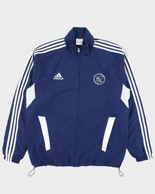Vintage 2010-11 Adidas Ajax FC Embroidered 3-Stripe Soft Shell Football Training Jacket - XL made by Adidas