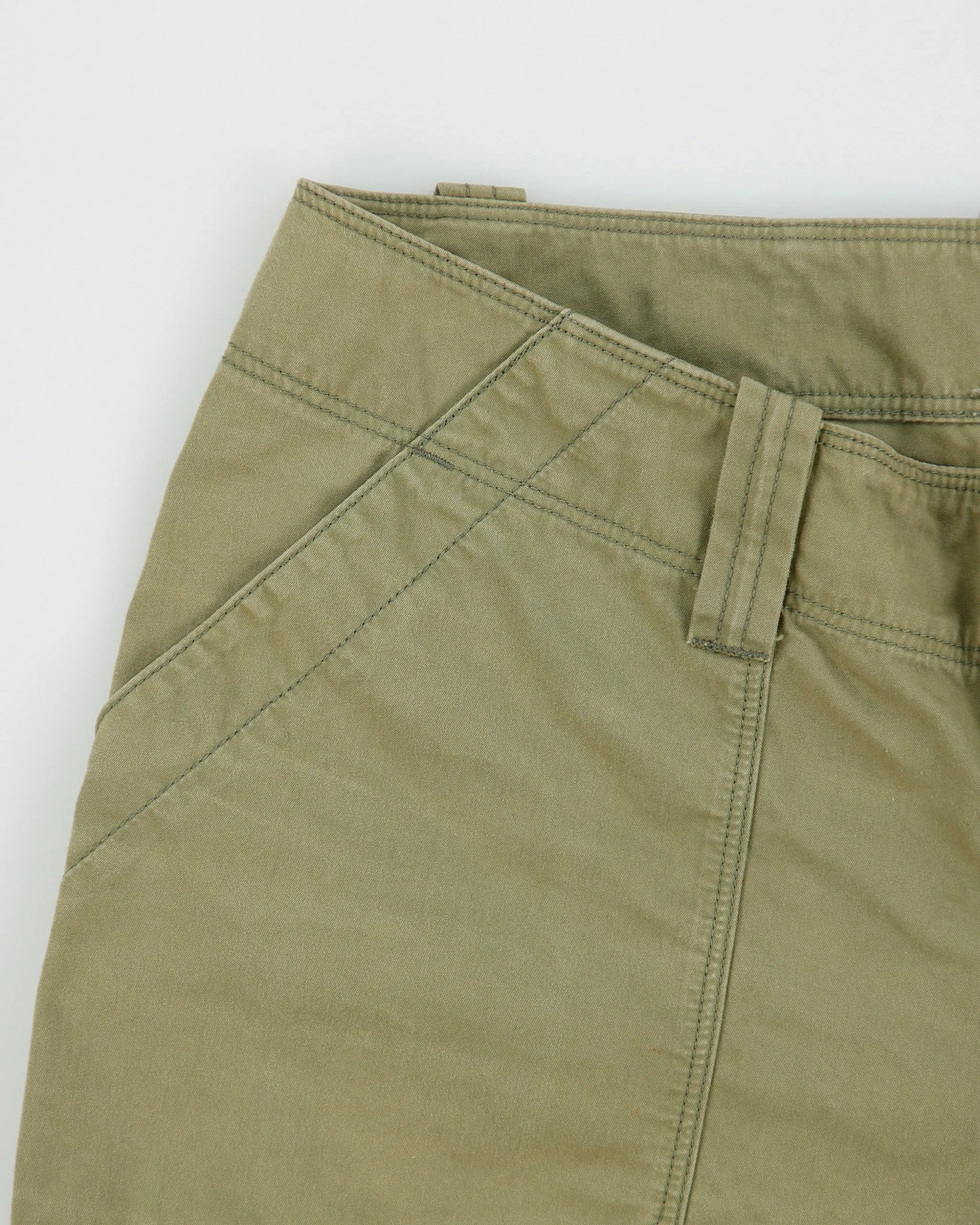 Vintage Y2K 00s Arc'teryx Women's Khaki Canvas Low Rise Cargo Capri Shorts - S sold by Rokit product image thumbnail 3