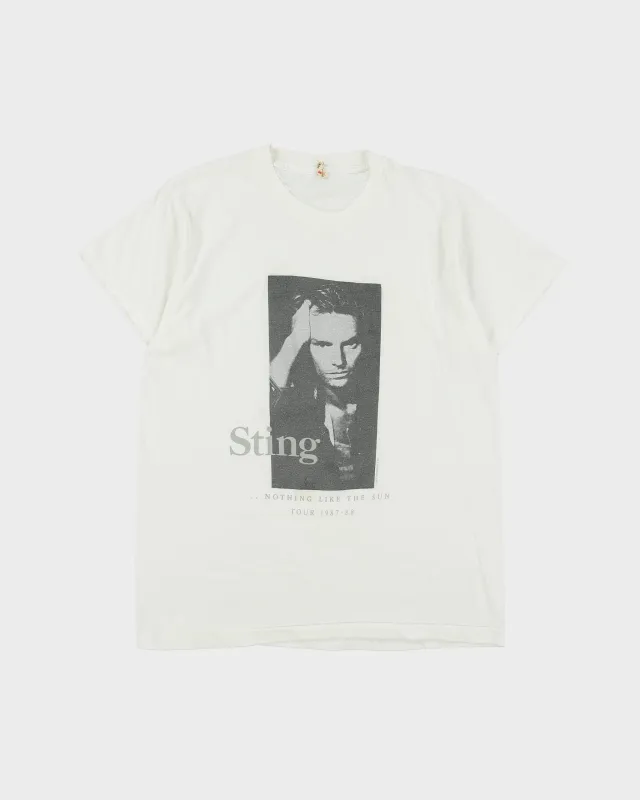 Vintage 1997-98 Sting Nothing Like The Sun Tour Heavyweight ScreenStars Single Stitch Made In America Crewneck T-Shirt - L made by Rokit