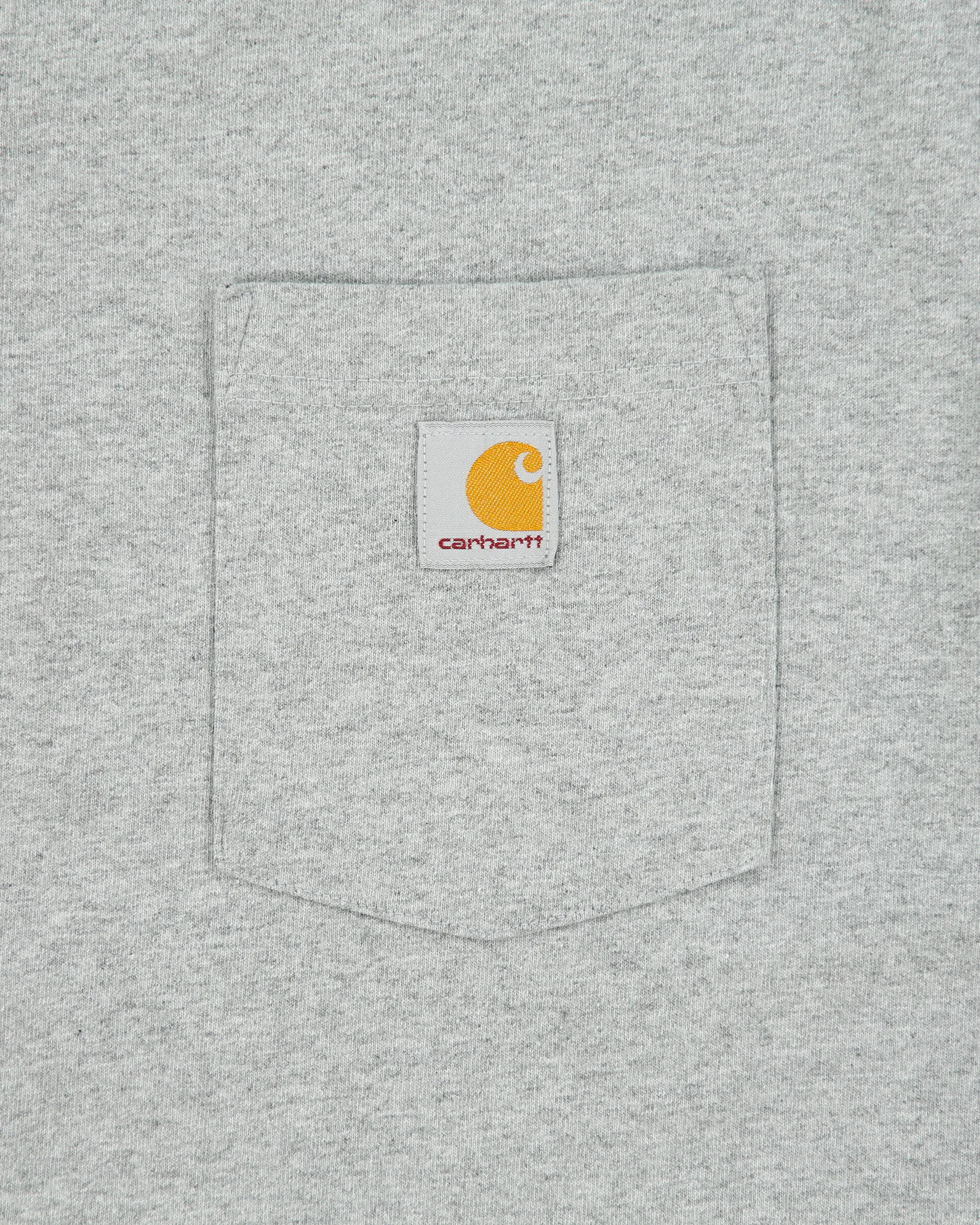 Vintage Carhartt Grey Marl Heavyweight Loose Fit Crewneck Henley T-Shirt - XL sold by Rokit product image thumbnail 4