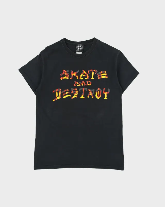 Vintage Thrasher Heavyweight Skate & Destroy Flames Crewneck T-Shirt - S made by Thrasher