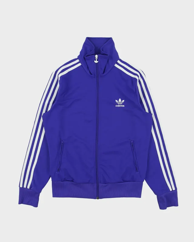 Vintage Adidas Originals Women's Grape Funnel Neck Firebird Track Jacket - M made by Adidas