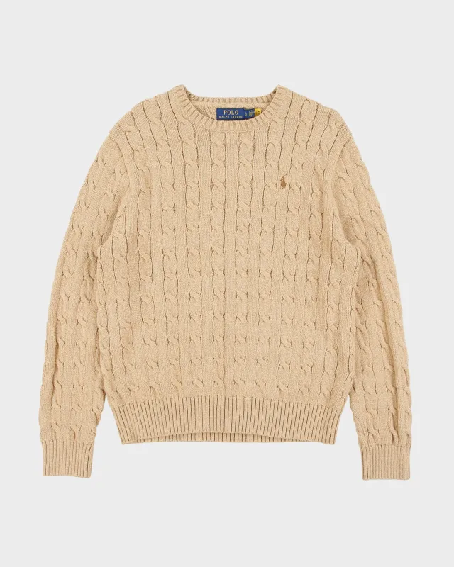 Vintage Polo Ralph Lauren Cable Knit Jumper - L made by Ralph Lauren