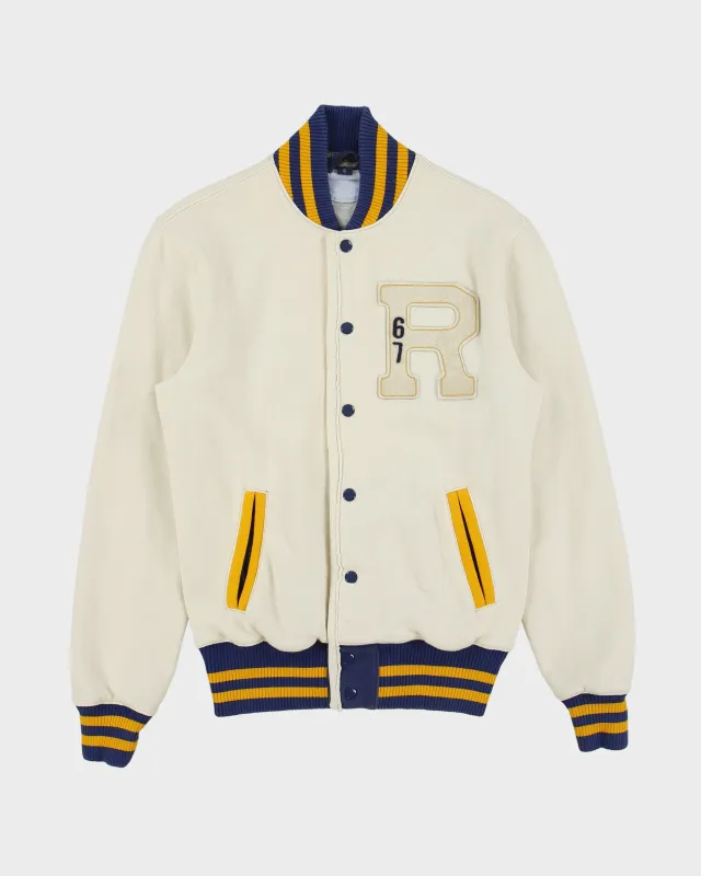 Vintage Y2K 00s Polo Jeans Ralph Lauren 67 College Letterman Varsity Baseball Jacket - S made by Ralph Lauren