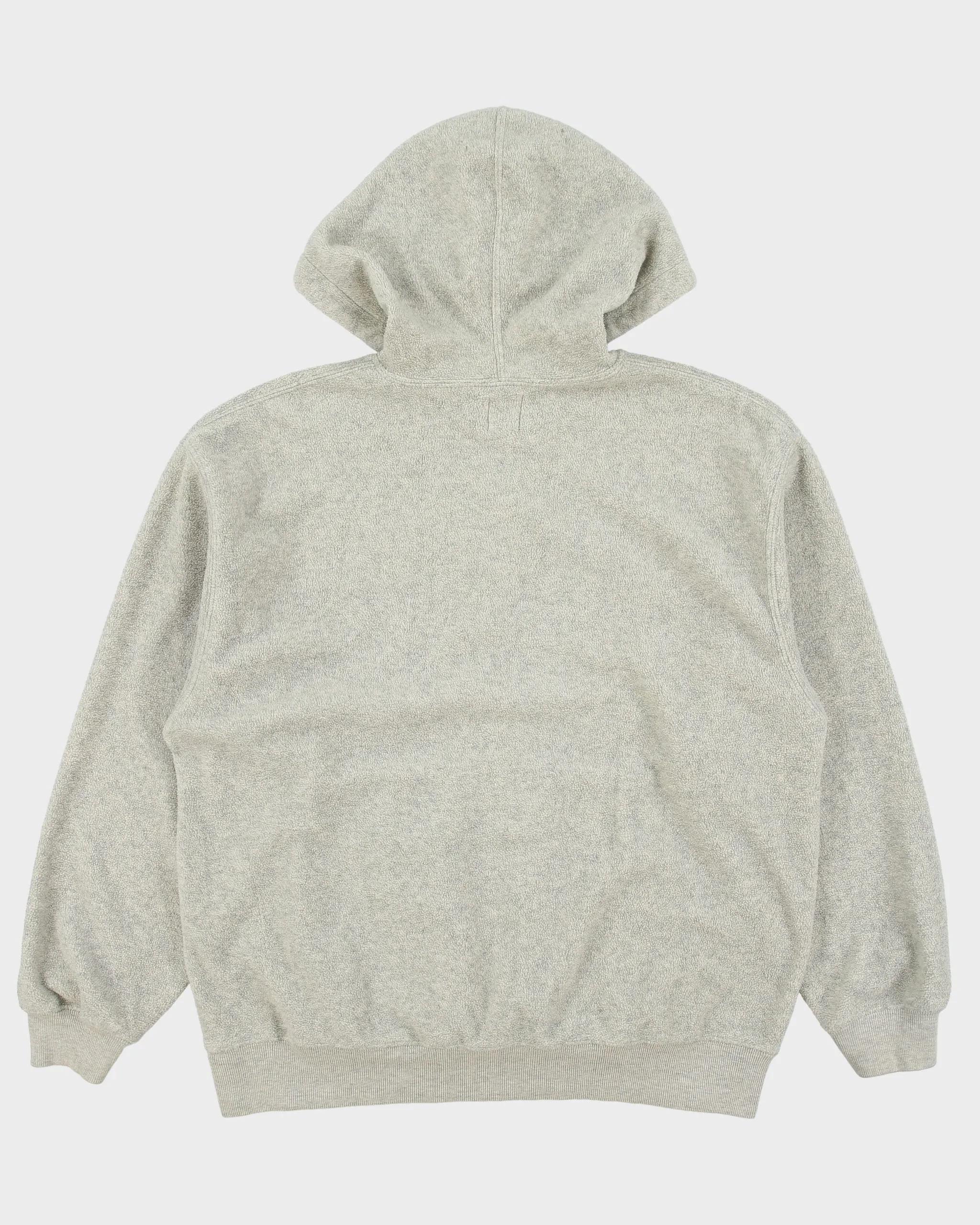 Vintage Y2K 00s Gap Marl Grey Embroidered Oversized Pullover Fleece Hoodie - XS sold by Rokit product image thumbnail 2