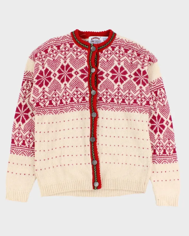 Vintage Nordic Wool Knit Cardigan - M sold by Rokit