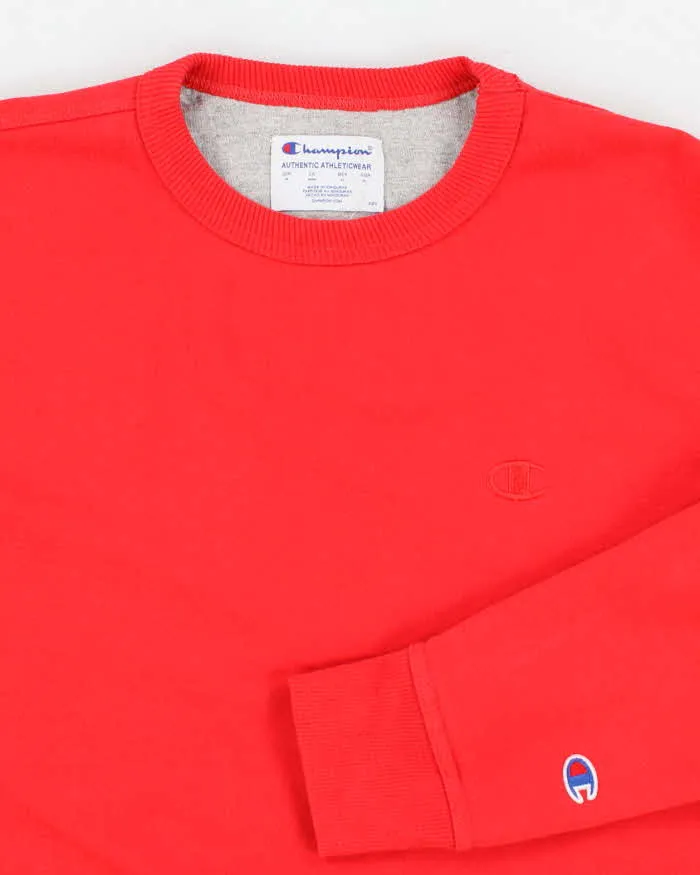 Womens Red Champion Pullover Sweatshirt - M sold by Rokit product image thumbnail 3