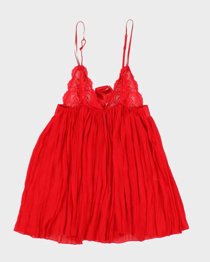 Woman's Red Lace Floral Print Camisole - s sold by Rokit product image thumbnail 2