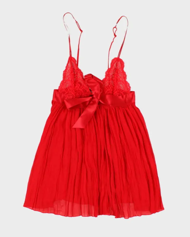 Woman's Red Lace Floral Print Camisole - s sold by Rokit