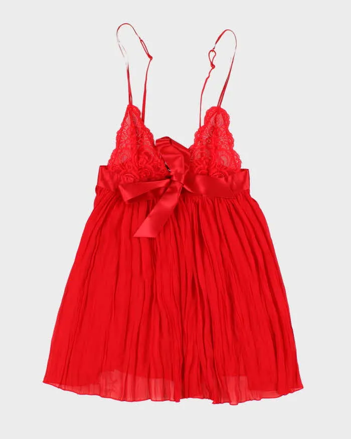 Woman's Red Lace Floral Print Camisole - s sold by Rokit