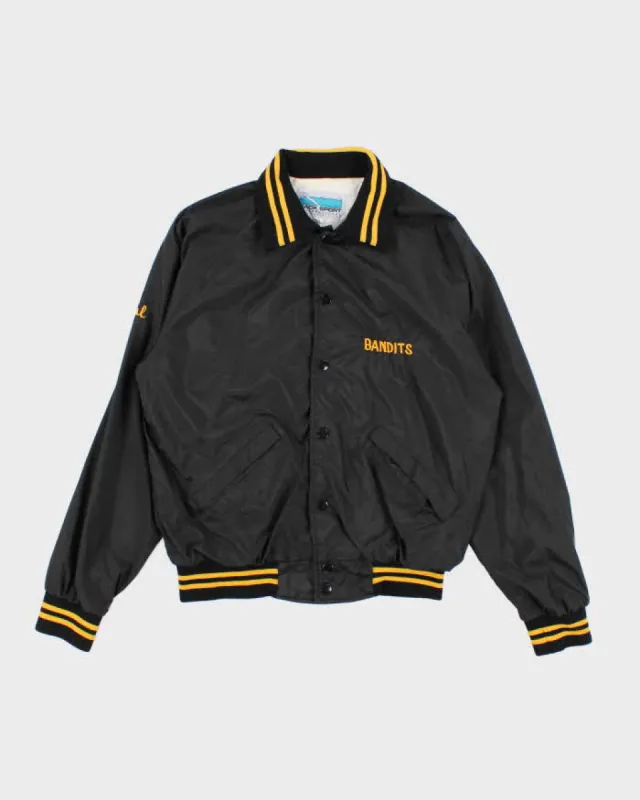60s Vintage Men's Black Bandits Varsity Jacket - M sold by Rokit