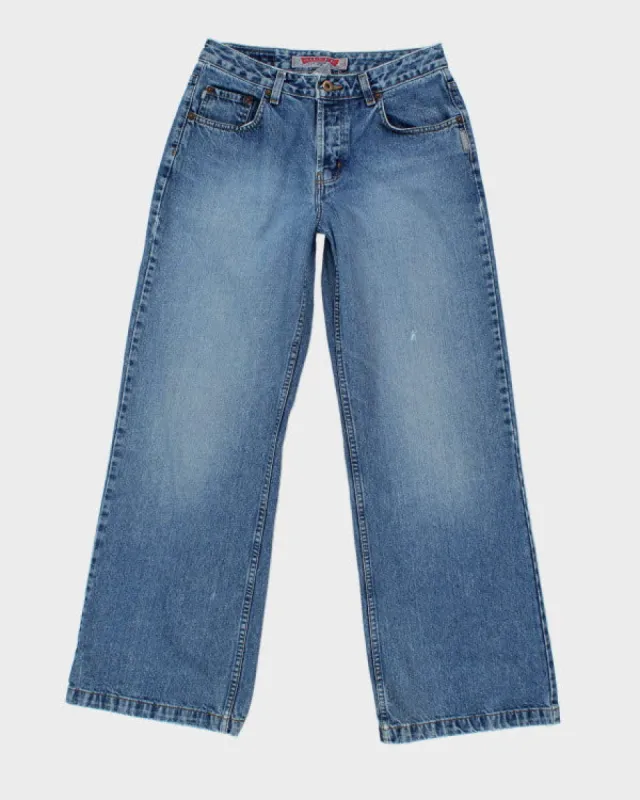 Vintage 90s Silver Wide Leg Jeans - W29 L31 sold by Rokit