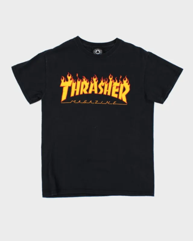 Vintage Thrasher Magazine Flame T-Shirt - S sold by Rokit
