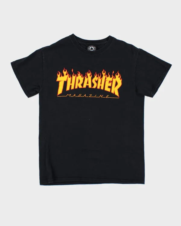 Vintage Thrasher Magazine Flame T-Shirt - S sold by Rokit