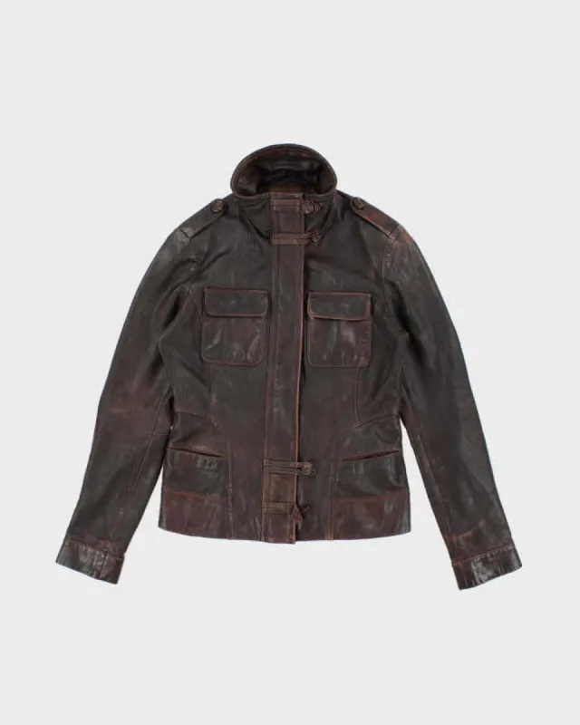 Vintage Women's Brown Danier Leather Jacket - S sold by Rokit