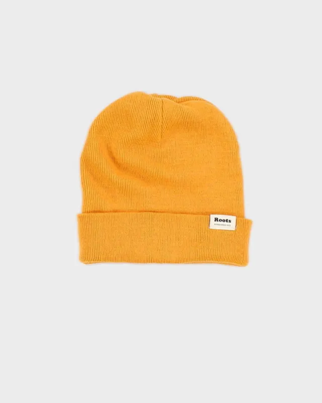 Roots Yellow Beanie - O/S sold by Rokit