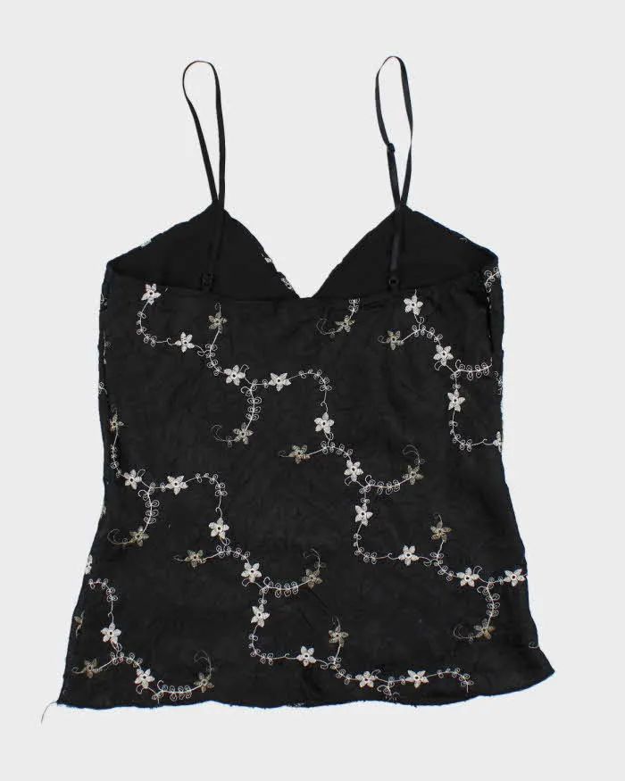 Vintage Y2k 00s Black Floral Cami - S sold by Rokit product image thumbnail 2