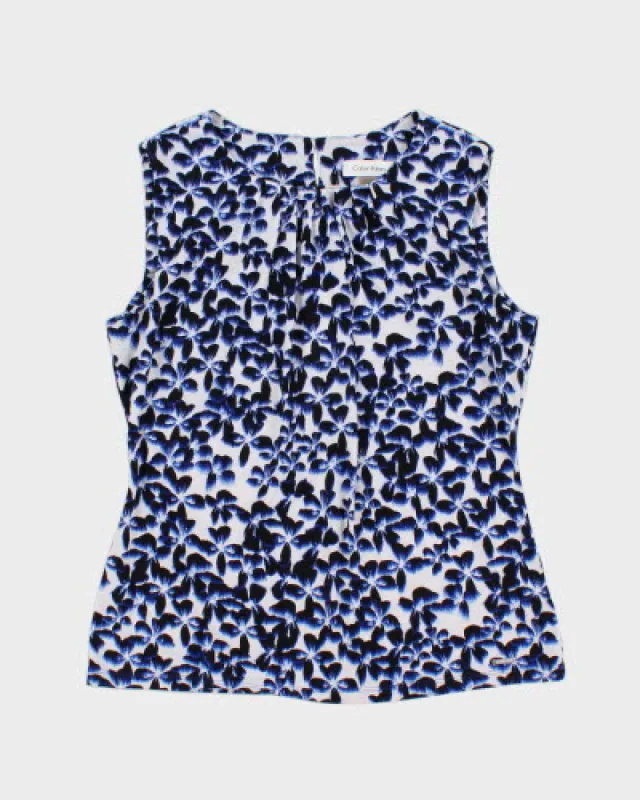 y2k Vintage Womans Floral Print Calvin Klein Vest Top - M sold by Rokit