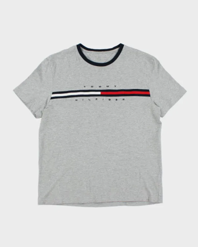 Tommy Hilfiger Grey T-shirt - L sold by Rokit