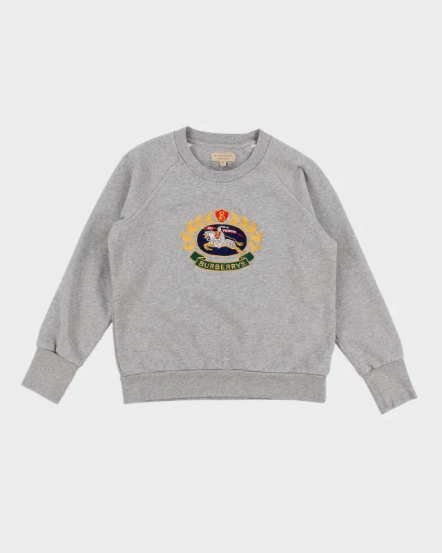 Burberry Embroidered Sweatshirt - XS sold by Rokit