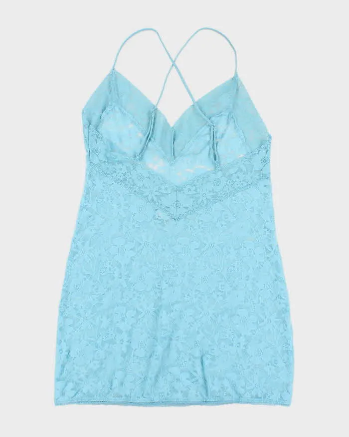 Woman's Blue Lace Floral Print Camisole - s sold by Rokit product image thumbnail 2