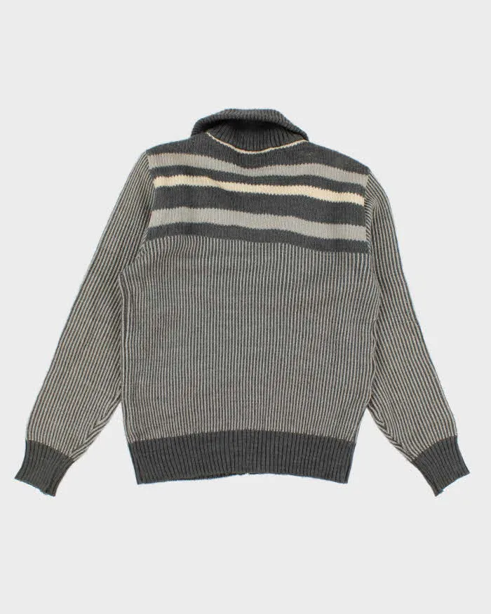 Vintage Striped Zip-Up Jumper - M sold by Rokit product image thumbnail 2