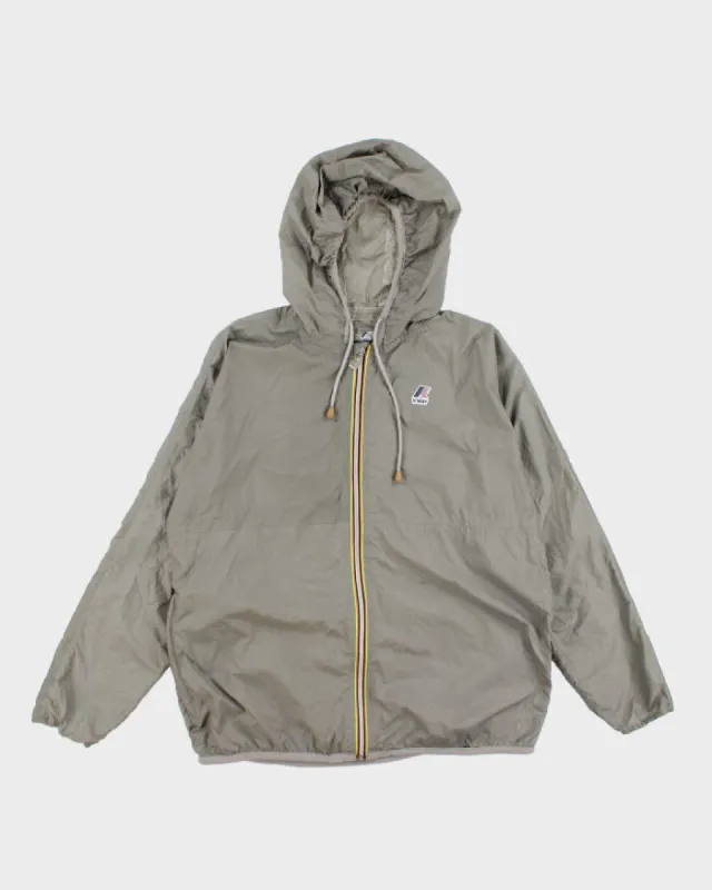 K-way Khaki Windbreaker Jacket - L sold by Rokit