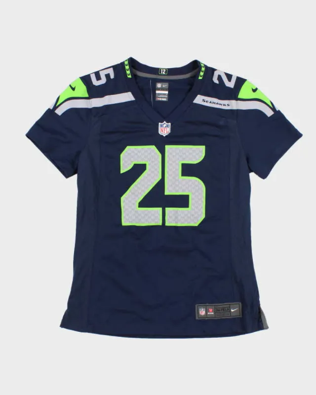 Womens Blue NFL x Nike Seattle Seahawks Short sleeve jersey - S made by NFL