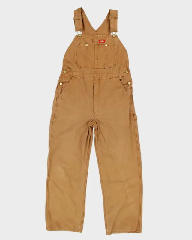 Vintage Dickies Workwear Brown Dungarees - W36 L30 made by Dickies