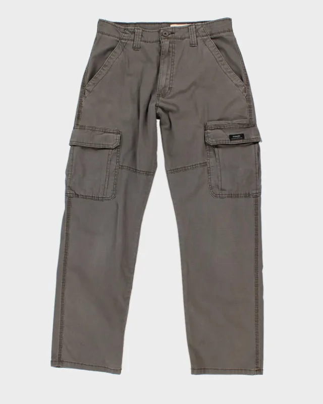 00s Wrangler Grey Cargo Trousers - W30 L30 sold by Rokit