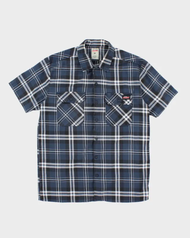 Genuine Dickies Blue Plaid Short Sleeved Shirt - M sold by Rokit