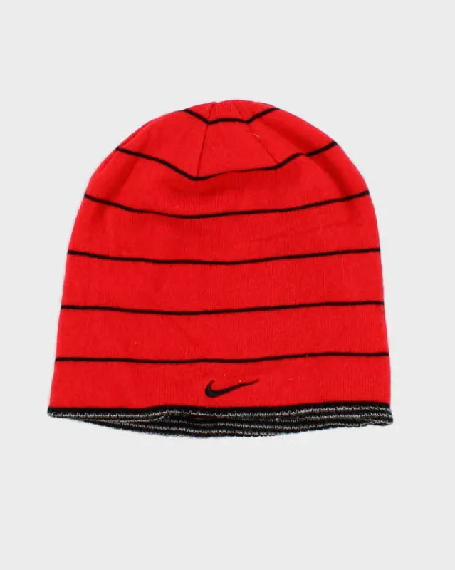 Unisex Red Nike x Manchester United Beanie - O/S sold by Rokit