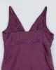 Vintage 90s Le Chateau Purple Embroidered Cami Top - S sold by Rokit