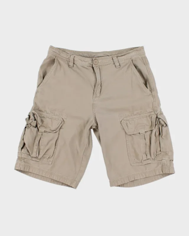 The North Face Beige Cargo Shorts - W32 sold by Rokit