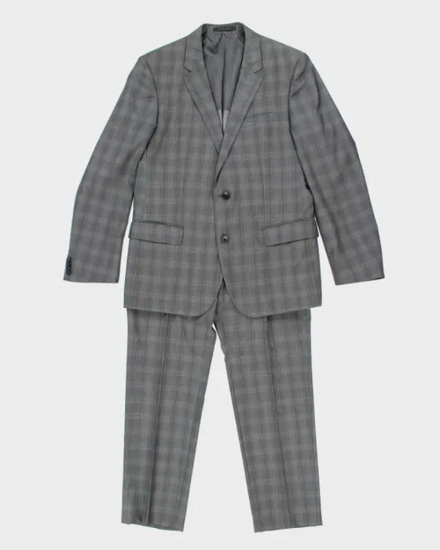 Hugo Boss Grey Check Suit - M made by Hugo Boss