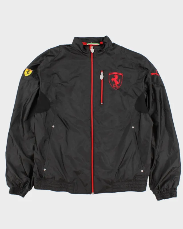 Vintage Men's Black Puma x Ferrari Track Jacket - L sold by Rokit