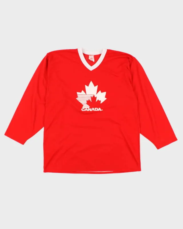Men's Vintage Red Canada Sports jersey - L sold by Rokit
