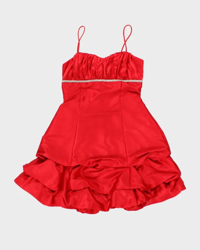 Y2K Red Hot Mini Dress - S sold by Rokit