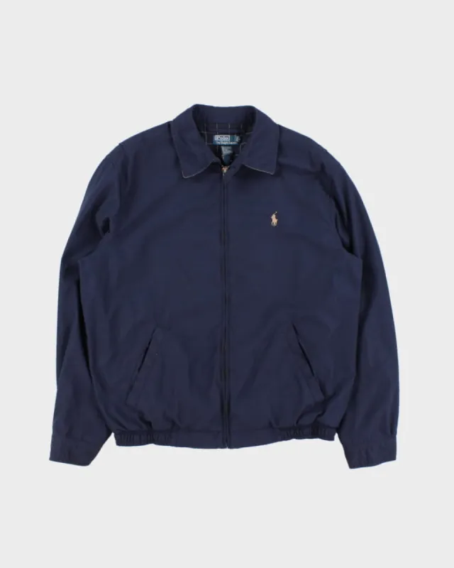 Vintage 90s Polo by Ralph Lauren Navy Harrington Jacket - M sold by Rokit